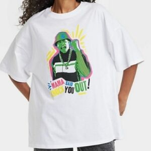 Rock The Bells LL Cool J Spell Out Mama Said Knock You Out White T-Shirt Size L